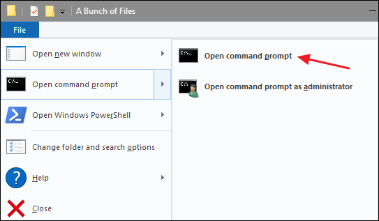 Windows batch command